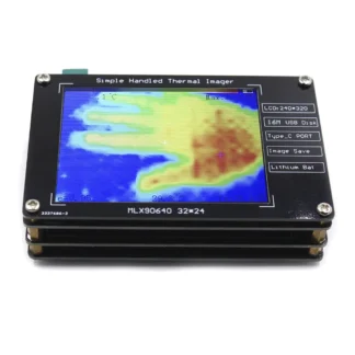Sensores de temperatura infrarrojos MLX90640, cámara termográfica infrarroja ligera de 2,8 pulgadas, carga USB para ambiente de construcción