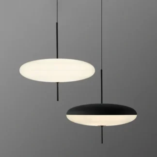 Lámpara colgante LED nórdica con platillo volador, lámpara de diseño para dormitorio, sala de estar, Bar, cafetería, oficina, accesorio decorativo Simple para interiores para el hogar
