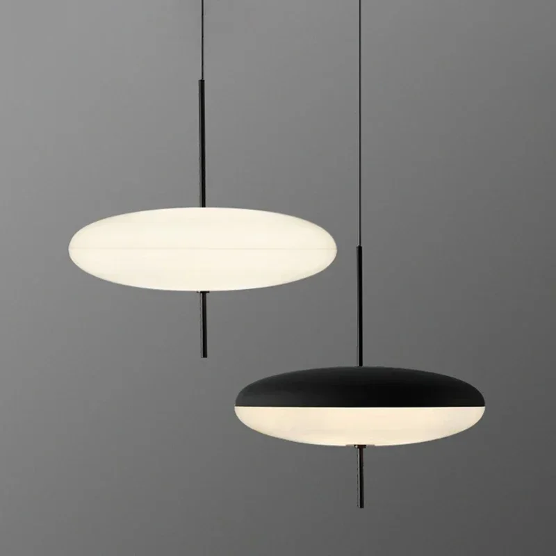 Lámpara colgante LED nórdica con platillo volador, lámpara de diseño para dormitorio, sala de estar, Bar, cafetería, oficina, accesorio decorativo Simple para interiores para el hogar