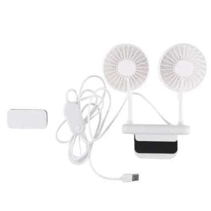 -A94Z Ventilador de escritorio pequeño Mini ventilador alimentado por USB para computadora portátil de oficina Ventilador de enfriamiento de mesa de escritorio de 3 velocidades con abrazadera ajustable