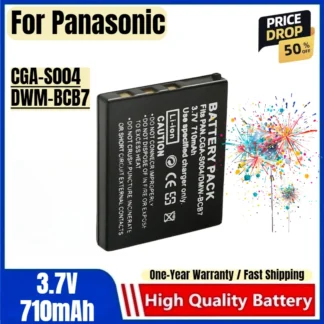 Baterías recargables CGA-S004 DWM-BCB7 de 3,7 V y 710 mAh y cargador para batería de cámara Panasonic