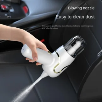 Aspiradora portátil de mano de 5000 Pa, aspiradora inalámbrica para coche con motor sin escobillas 4 en 1 para teclado, hogar, mascotas y coche