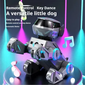 Perro Robot Inteligente de Alta Tecnología con Control Remoto por IA, Control por Voz, Programable por Aplicación, Juguete Eléctrico para Niños con Funciones de Baile y Acrobacias