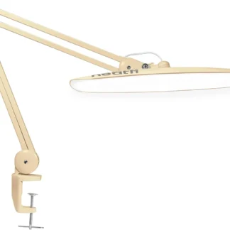 Lámpara de Escritorio LED de 2200 Lúmenes con Pinza - Sin Sombras, 4 Niveles de Intensidad, para Oficina en Casa y Manualidades, Cabezal Ancho de 20 Pulgadas