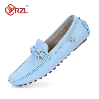 YRZL Mocasines para Hombre Zapatos Casuales Cómodos Ligeros Sin Cordones Zapatos para Caminar Transpirables Calzado Antideslizante para Hombre Zapatos de Ocio