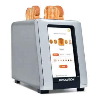Tostadora Inteligente con Pantalla Táctil R180 Connect con Tecnología InstaGLO de Alta Velocidad, 6 Tipos de Pan, 7 Niveles de Tostado, Modo Toastie Press S