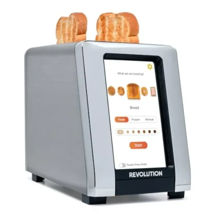 Tostadora Inteligente con Pantalla Táctil R180 Connect con Tecnología InstaGLO de Alta Velocidad, 6 Tipos de Pan, 7 Niveles de Tostado, Modo Toastie Press S