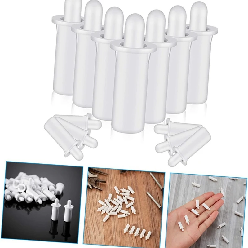 Pasador de obturador de plástico, 40 Uds., juego de pines de reparación de obturador, pasador de reparación con resorte, herramientas de pasador de obturador de repuesto, persianas