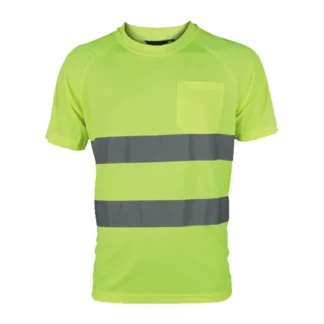Ropa de trabajo para taller, camiseta de seguridad reflectante mecánica de alta visibilidad, para hombre