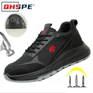 Zapatos de protección laboral para hombres, antigolpes, antiperforación, suela suave, sin tiros, transpirables, resistentes al desgaste y protección segura
