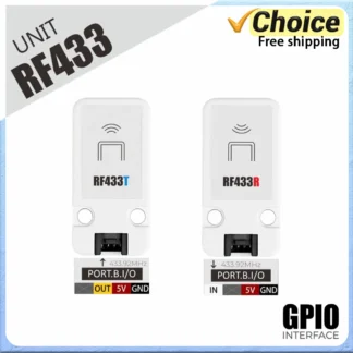 M5Stack RF433T/R Transmisor y receptor RF inalámbrico Frecuencia de trabajo 433,92 MHz para aplicación de automatización de control remoto IoT RF