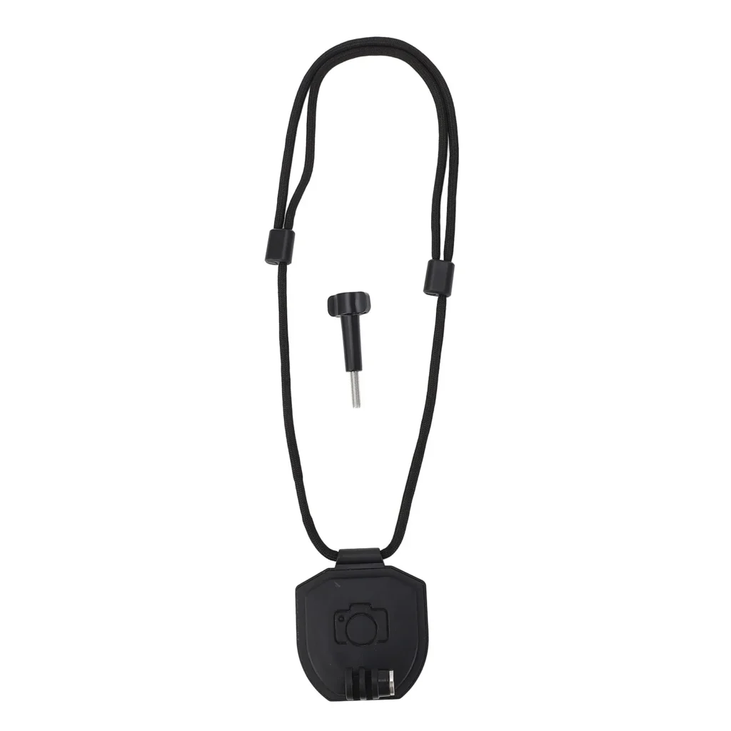 Correa Magnética para el Cuello, Soporte Magnético Ajustable y Resistente para Grabación POV, Soporte de Pecho para Cámara de Acción con Rotación de 360 Grados para 3