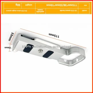 Placa de Liberación Rápida para Cámara, Adaptador de Agarre Manual para Soporte de Cámara ZVE10, Base Multifuncional Plateada-ABLM