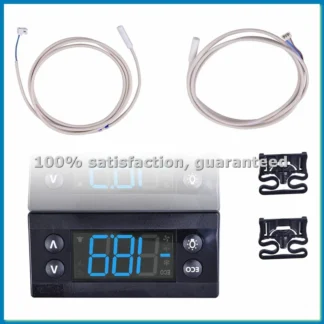 Kit de Controlador de Temperatura Erc112C, Controlador Electrónico de Refrigeración con Sensor Compatible con 080G3491-ABYS