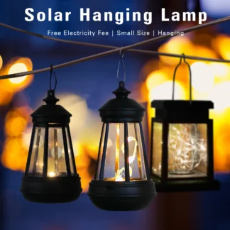 Linterna Solar colgante de palacio, luces de vela para exteriores, decoración de jardín impermeable, paisaje, Patio, césped, cubierta, lámpara de Patio de árbol