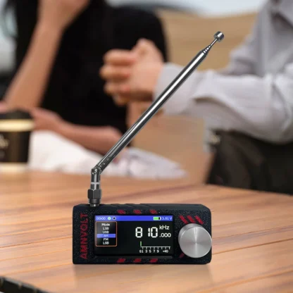 Receptor de Radio SI4732 0.5-108mhz LSB USB AM FM FM/AM, Mini Radio de Bolsillo con Pantalla IPS de 1.9 Pulgadas y Antena, Receptor de Radio de Todas las Bandas