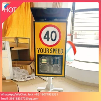 Detector de velocidad de radar para vehículos de tráfico, captura de detector de velocidad de radar solar para seguridad vial