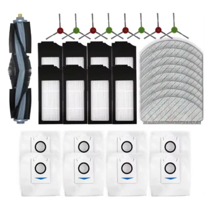 【BEST WISHES】Kit de accesorios de repuesto para aspiradora Ecovacs X1 Plus/T10 Plus-cepillo principal, Cepillo Lateral, paño de fregona, polvo Ba