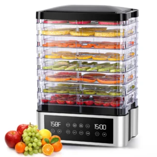 Máquina deshidratadora de alimentos, deshidratador para alimentos y frutas secas, hierbas, verduras, Control de temperatura, máquina secadora de alimentos eléctrica