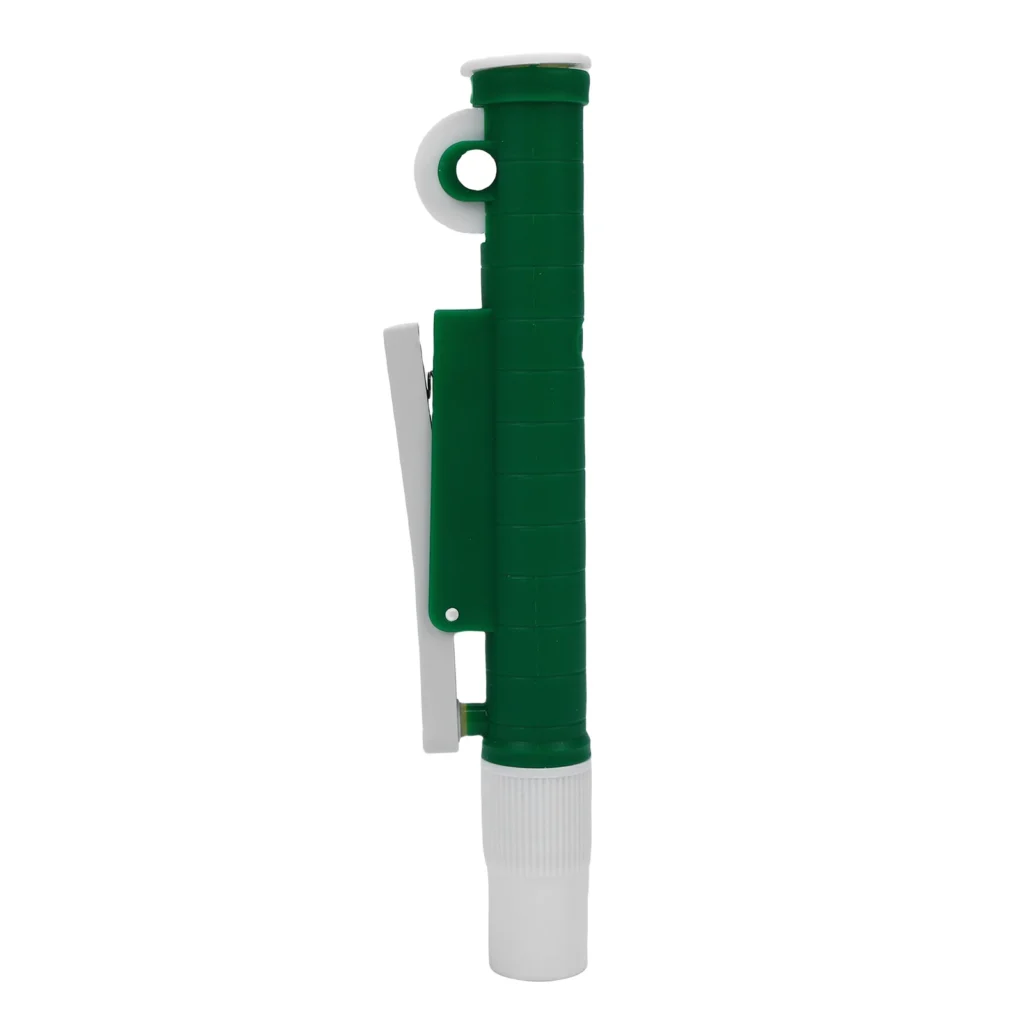 Bomba de Pipeta de 10 ml, Bomba de Pipeteo de Líquido Verde para Pipetas de Plástico y Vidrio, Bomba de Pipeta Científica para Investigación de Laboratorio