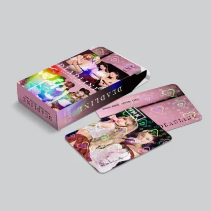 60 mini tarjetas K-pop en forma de corazón, tarjetas flash, tarjetas con fotos de celebridades, tarjetas LOMO, tarjetas coleccionables para fans, regalos