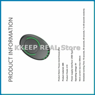 Dispositivo Inmovilizador de Ratón Indetectable, Agitador Automático de Ratón para Mantener el Ratón en Movimiento, para el Trabajo y el Hogar - A79M