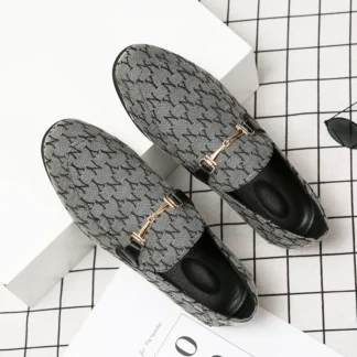 2025 zapatos mocasines clásicos de lujo para hombre, mocasines de diseñador a la moda para hombre, zapatos planos cómodos, zapatos de vestir informales sin cordones para hombre