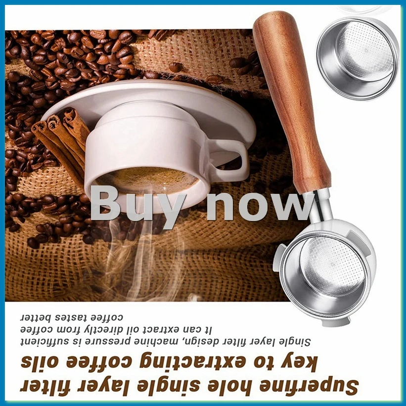Portafiltro sin fondo de 51 mm para máquinas de café EC680/EC685, con cesta de filtro, accesorios para café-ROWI