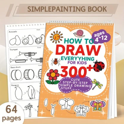 Un libro de dibujo simple, fácil de entender, con pasos detallados y prácticos, conveniente para practicar libro para colorear