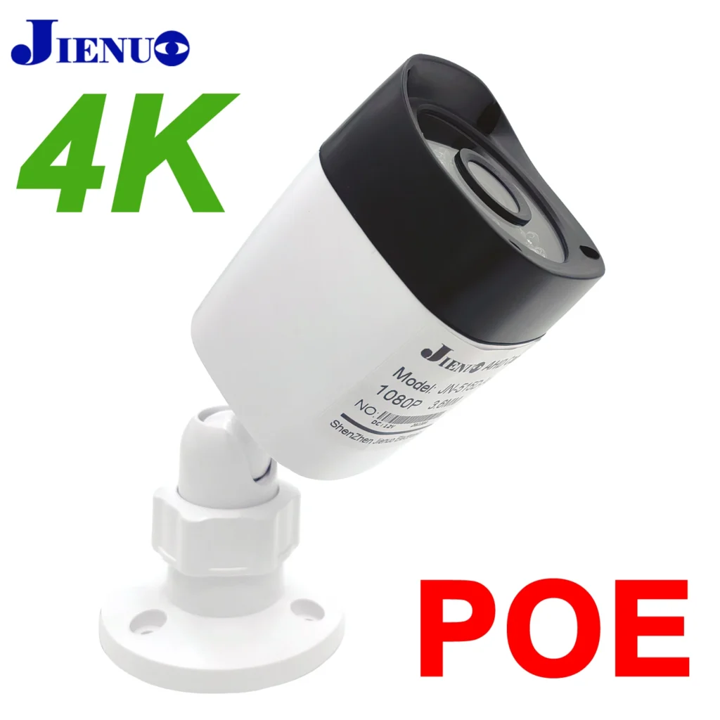 Cámara Poe de vigilancia de seguridad para exteriores, videocámara de 8MP, 4K, impermeable, visión nocturna, 4MP, 5MP, Onvif, CCTV, HD, IP para el hogar, monitoreo remoto