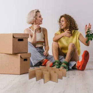 6 Divisores de Rejilla Estéticos para Cajas de Envío, Protección Efectiva Contra Colisiones, Organizador de Cajas, Transparentes