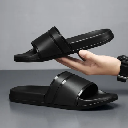 Sandalias de Hombre de Talla Grande, Pantuflas Casuales de Moda para Hombre con Suela Gruesa, Ligeras, para Senderismo al Aire Libre, con Punta Abierta