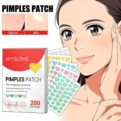 200/400/600/800 Uds parche de acné facial de estrella cuidado de la piel Invisible parches de acné y espinillas pegatina absorbente para cubrir el acné