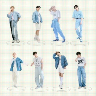 Adorno de placa acrílica de celebridad del equipo SKZOO circundante bonito estilo Stray Kids para hombres