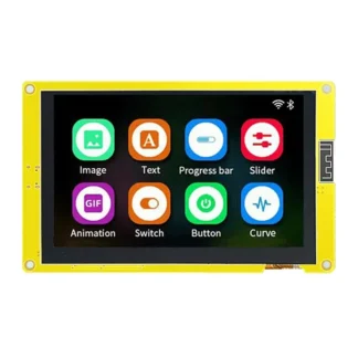ABZZ-1Set ESP32-S3 Módulo de pantalla TFT WIFI BT Pantalla inteligente MCU 800X480 RGB LCD IPS de 5 pulgadas (con pantalla táctil)