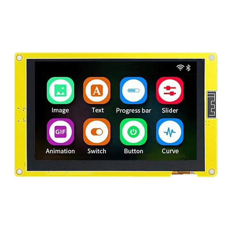 ABZZ-1Set ESP32-S3 Módulo de pantalla TFT WIFI BT Pantalla inteligente MCU 800X480 RGB LCD IPS de 5 pulgadas (con pantalla táctil)
