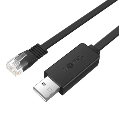 UOTEK alta calidad 1,5 M USB AM a RJ45 RS232 consola Cable convertidor de depuración USB2.0 RS-232 RJ45 adaptador conector Cable UT-883R