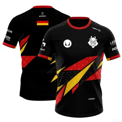 Verano G2 ESports CS GO juegos uniforme del equipo camiseta deportes nacionales Jersey entrenamiento camiseta nueva Casual transpirable niños juego camisetas