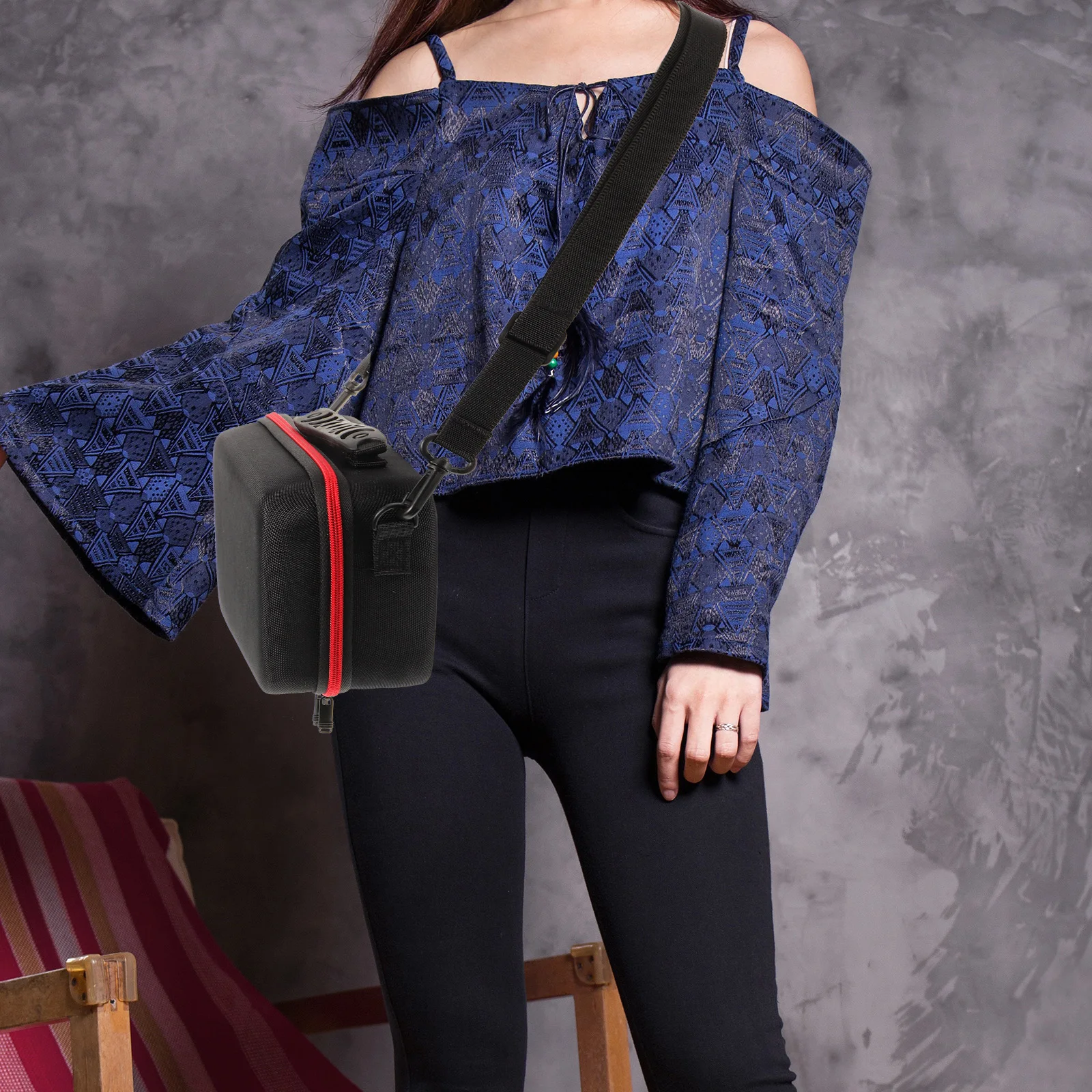 Bolsa para cámara de tamaño, funda protectora resistente con compartimentos ajustables para viajes de fotografía al aire libre