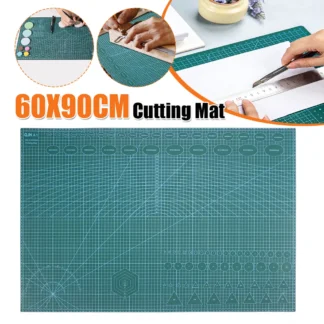 Tabla de corte de doble cara autorreparable con rejilla, placa de corte de PVC, tabla de corte giratoria para proyectos de scrapbooking y bricolaje