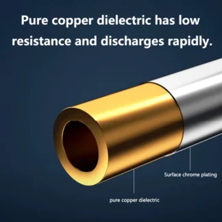 Llavero Antiestático Eliminador de Estática para Carrocería, Varilla Antiestática Portátil de Alto Voltaje