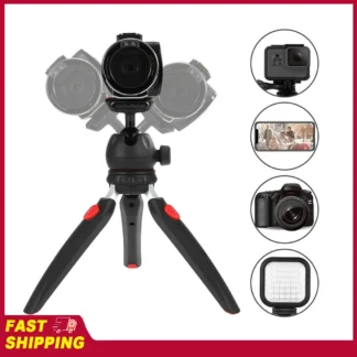 Andoer H20 Mini Trípode de Mesa Portátil Plegable para Teléfono y Cámara con Cabezal de Bola Extraíble con Tornillo de 1/4 de Pulgada