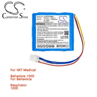 Cameron Sino para batería médica para IMT Medical Bellavista 1000 para respirador Bellavista 1000