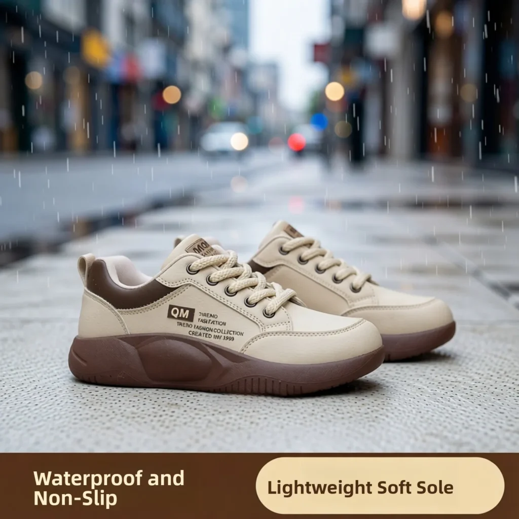 Botas de Lluvia Casus para Mujer, ras, Impermeables, Antideslizantes, Cómodas, con Suela Suave, Planas y Fáciles de Poner