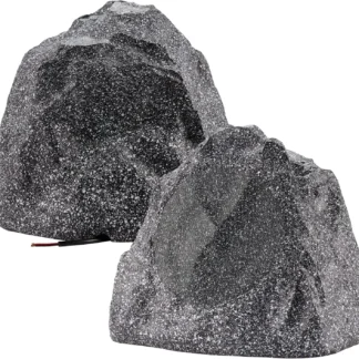 Juego de 2 Altavoces de Granito para Exteriores de 8 Pulgadas para Terraza, Piscina, Spa, Jardín - Audio Resistente a la Intemperie