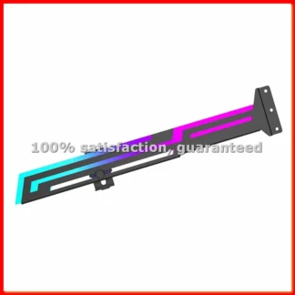 Soporte para Tarjeta Gráfica ARGB Power Train, Soporte Horizontal Ajustable en Altura para GPU, Soporte para Tarjeta de Video AURA GPU-A68X