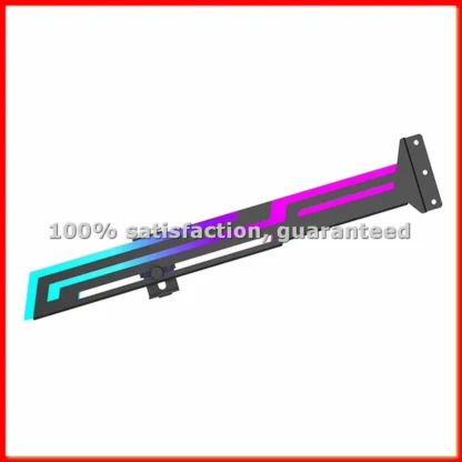Soporte para Tarjeta Gráfica ARGB Power Train, Soporte Horizontal Ajustable en Altura para GPU, Soporte para Tarjeta de Video AURA GPU-A68X