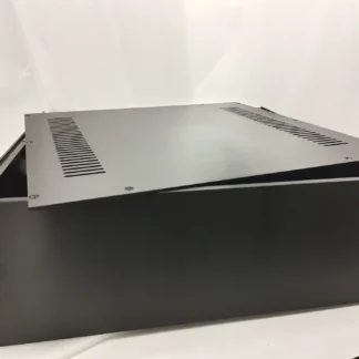 4315C chasis de aluminio negro amplificador DIY carcasa de Audio caja HiFi 430*150*408mm