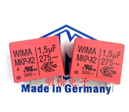 2 uds/5 uds condensador MKP-X2 275VAC 1,0 UF 1UF 275V105 P = 22,5mm