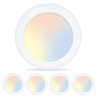 【Nuevo modelo】Luz LED de disco 3CCT de 6 pulgadas, luces LED empotradas en el techo regulables, 16,5 W, 1000 lm, 3000 K/4000 K/5000 K seleccionables, adecuadas para